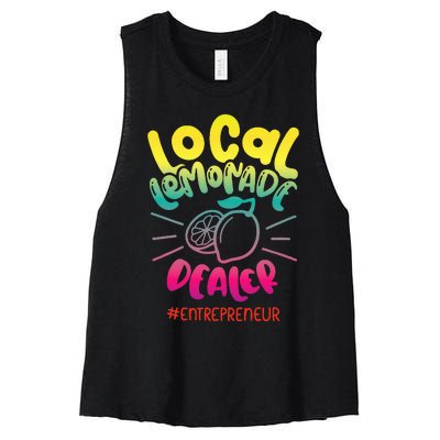 Local Lemonade Dealer Entrepreneur for Lemonade Founder CEO Women's Racerback Cropped Tank