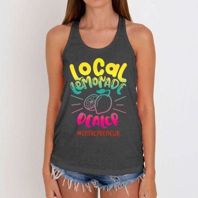 Local Lemonade Dealer Entrepreneur for Lemonade Founder CEO Women's Knotted Racerback Tank