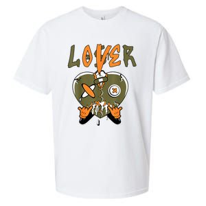 Loser Lover Drip Heart Olive Green 5s Matching Sueded Cloud Jersey T-Shirt