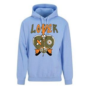 Loser Lover Drip Heart Olive Green 5s Matching Unisex Surf Hoodie