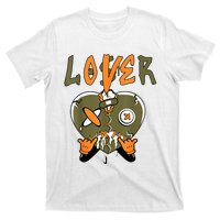 Loser Lover Drip Heart Olive Green 5s Matching T-Shirt