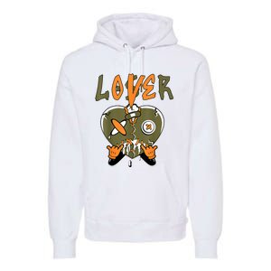 Loser Lover Drip Heart Olive Green 5s Matching Premium Hoodie