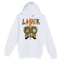 Loser Lover Drip Heart Olive Green 5s Matching Premium Pullover Hoodie