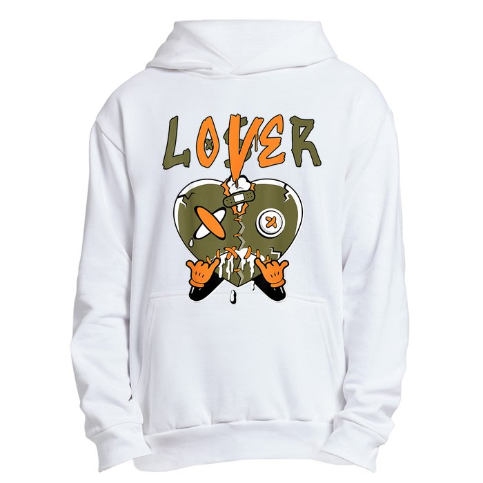 Loser Lover Drip Heart Olive Green 5s Matching Urban Pullover Hoodie