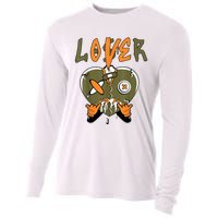 Loser Lover Drip Heart Olive Green 5s Matching Cooling Performance Long Sleeve Crew