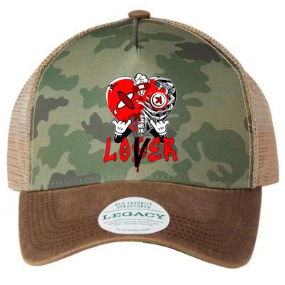 Loser Lover Dripping Heart Laser Red 5s Matching Legacy Tie Dye Trucker Hat