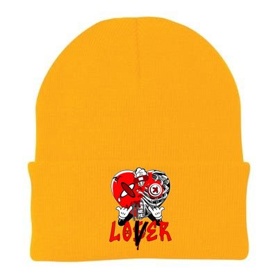 Loser Lover Dripping Heart Laser Red 5s Matching Knit Cap Winter Beanie