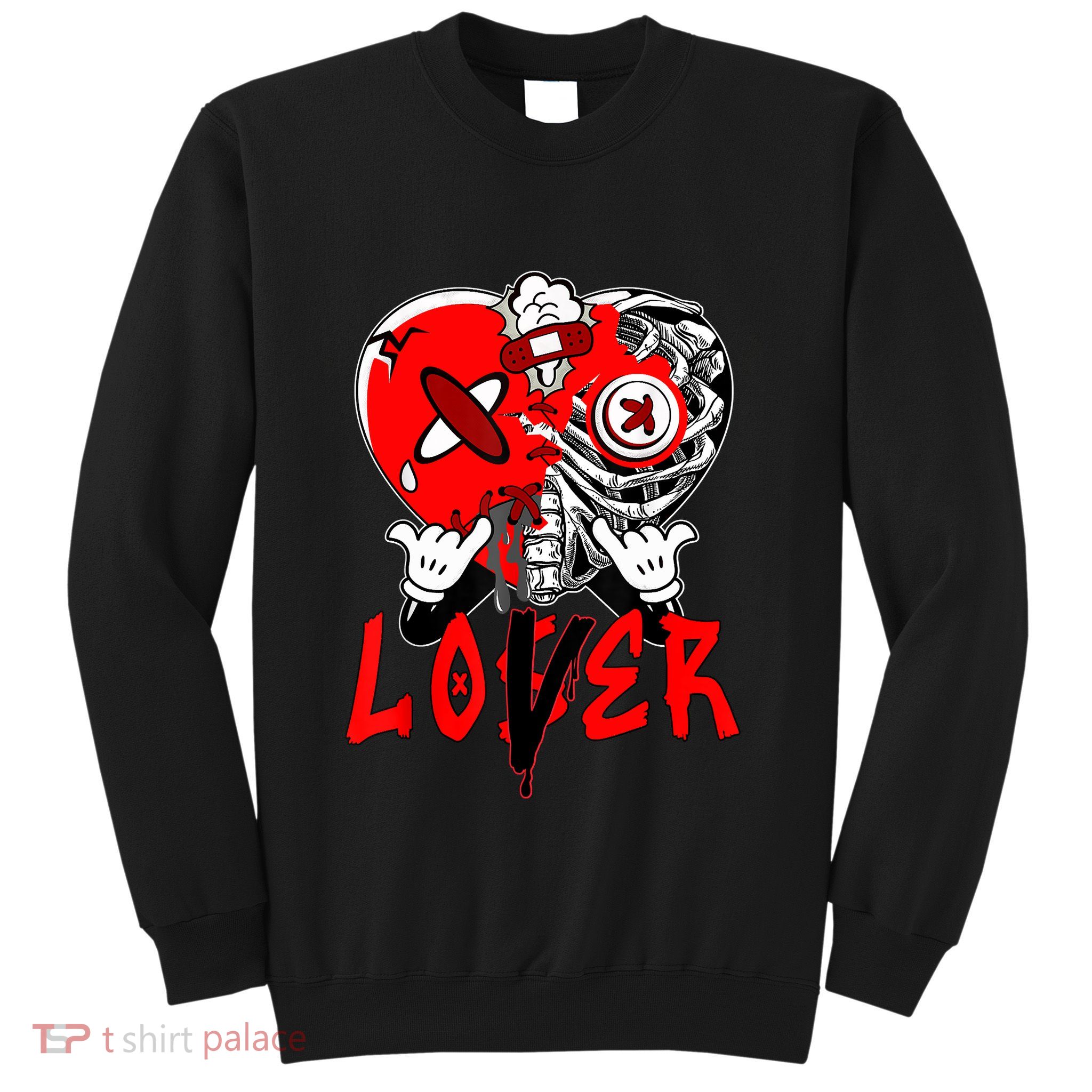 Loser Lover Dripping Heart Laser Red 5s Matching Sweatshirt