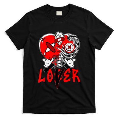 Loser Lover Dripping Heart Laser Red 5s Matching T-Shirt