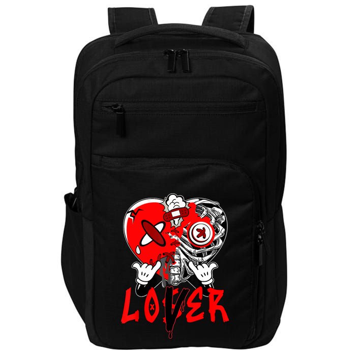 Loser Lover Dripping Heart Laser Red 5s Matching Impact Tech Backpack