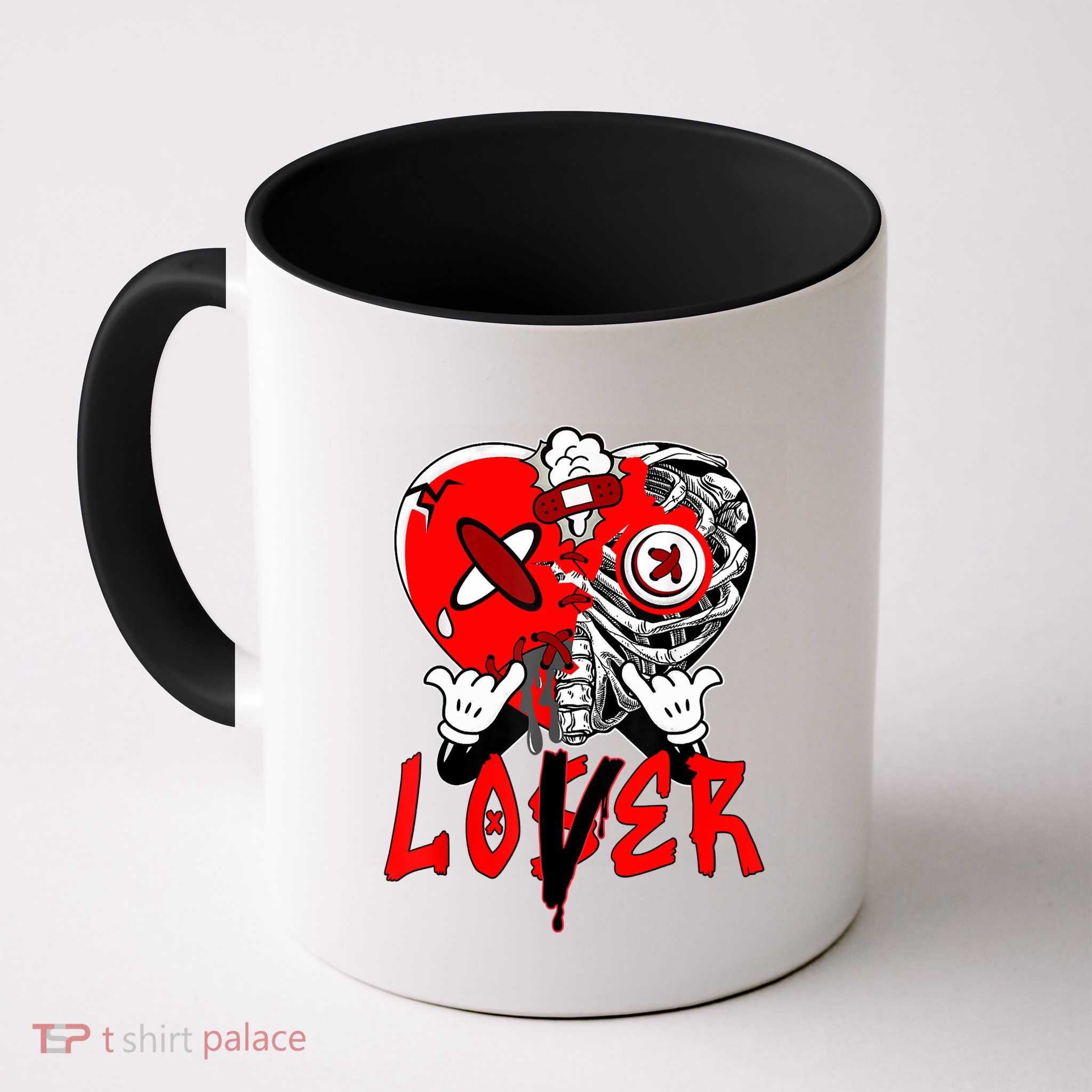 Loser Lover Dripping Heart Laser Red 5s Matching Mug