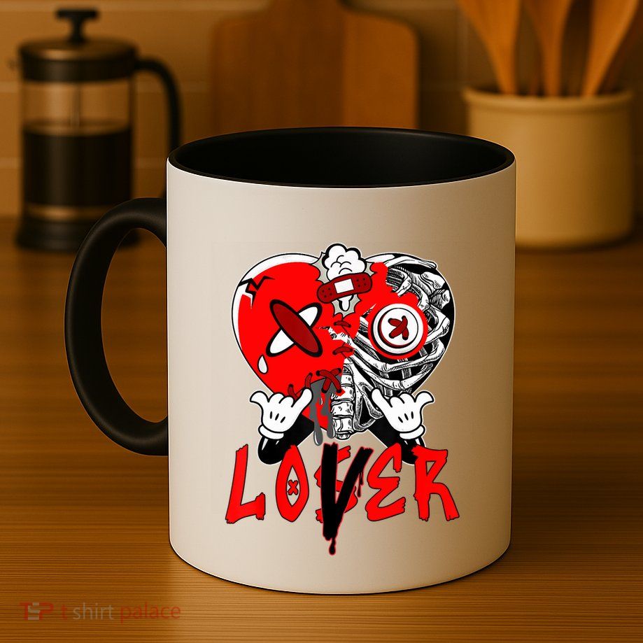 Loser Lover Dripping Heart Laser Red 5s Matching Mug