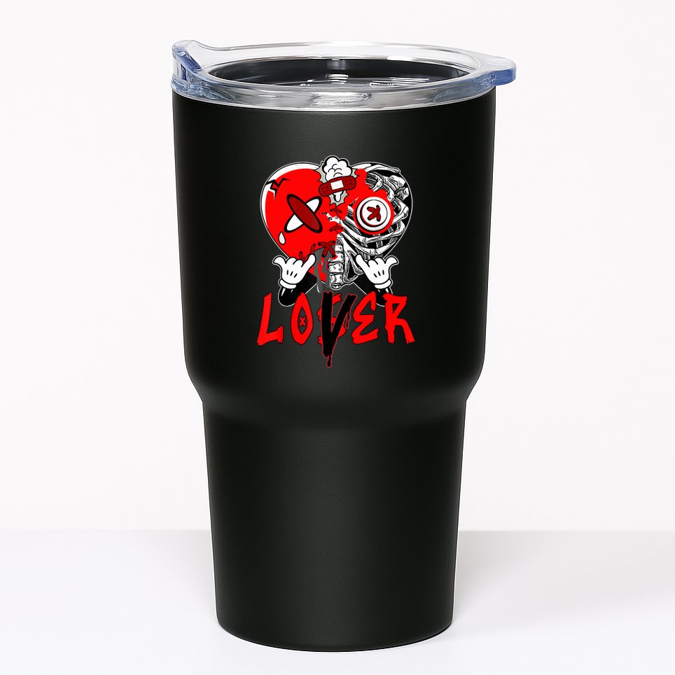 Loser Lover Dripping Heart Laser Red 5s Matching Tumbler
