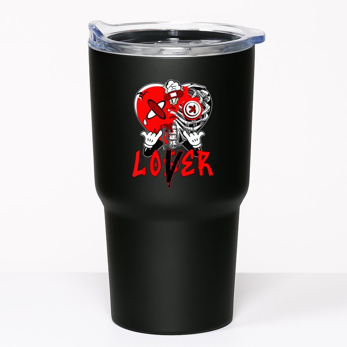 Loser Lover Dripping Heart Laser Red 5s Matching Tumbler