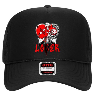 Loser Lover Dripping Heart Laser Red 5s Matching Trucker Hat