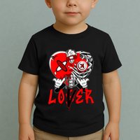Loser Lover Dripping Heart Laser Red 5s Matching Toddler T-Shirt