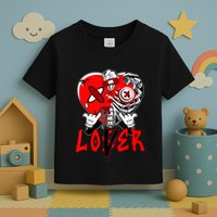 Loser Lover Dripping Heart Laser Red 5s Matching Toddler T-Shirt