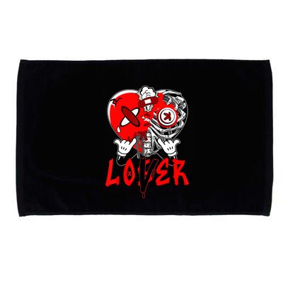 Loser Lover Dripping Heart Laser Red 5s Matching Microfiber Hand Towel