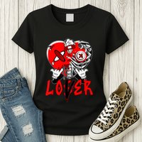 Loser Lover Dripping Heart Laser Red 5s Matching Womens T-Shirt
