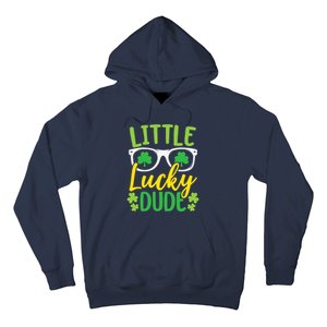 Little Lucky Dude St. Patrick's, Sunglasses With Shamrock Hoodie