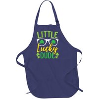 Little Lucky Dude St. Patrick's, Sunglasses With Shamrock Full-Length Apron With Pockets