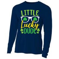 Little Lucky Dude St. Patrick's, Sunglasses With Shamrock Cooling Performance Long Sleeve Crew