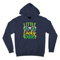 Little Lucky Dude St. Patrick's, Sunglasses With Shamrock Tall Hoodie