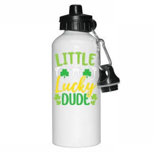 Little Lucky Dude St. Patrick's, Sunglasses With Shamrock Aluminum Water Bottle