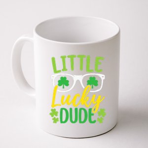 Little Lucky Dude St. Patrick's, Sunglasses With Shamrock Coffee Mug