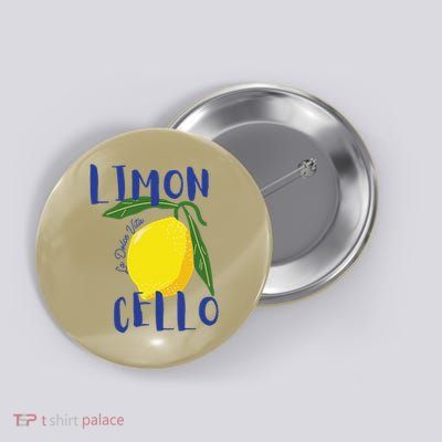 Limoncello La Dolce Vita Italian Lemon Button