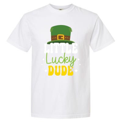 Little Lucky Dude Shamrock St Patricks Day Irish Pride Gift Garment-Dyed Heavyweight T-Shirt