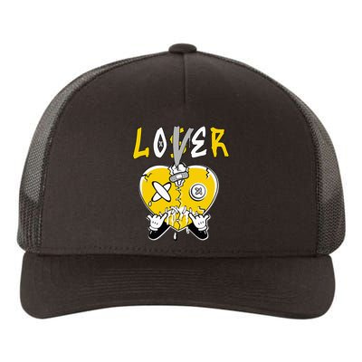 Loser Lover Drip Heart Yellow Yupoong Adult 5-Panel Trucker Hat