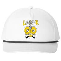 Loser Lover Drip Heart Yellow Snapback Five-Panel Rope Hat