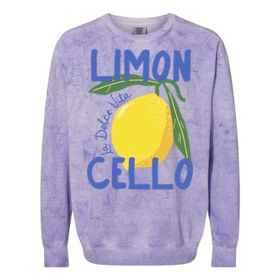 Limoncello La Dolce Vita Italy Colorblast Crewneck Sweatshirt