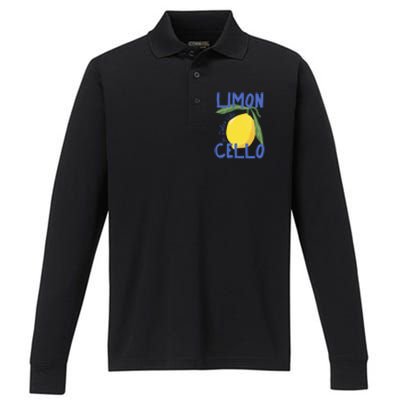 Limoncello La Dolce Vita Italy Performance Long Sleeve Polo