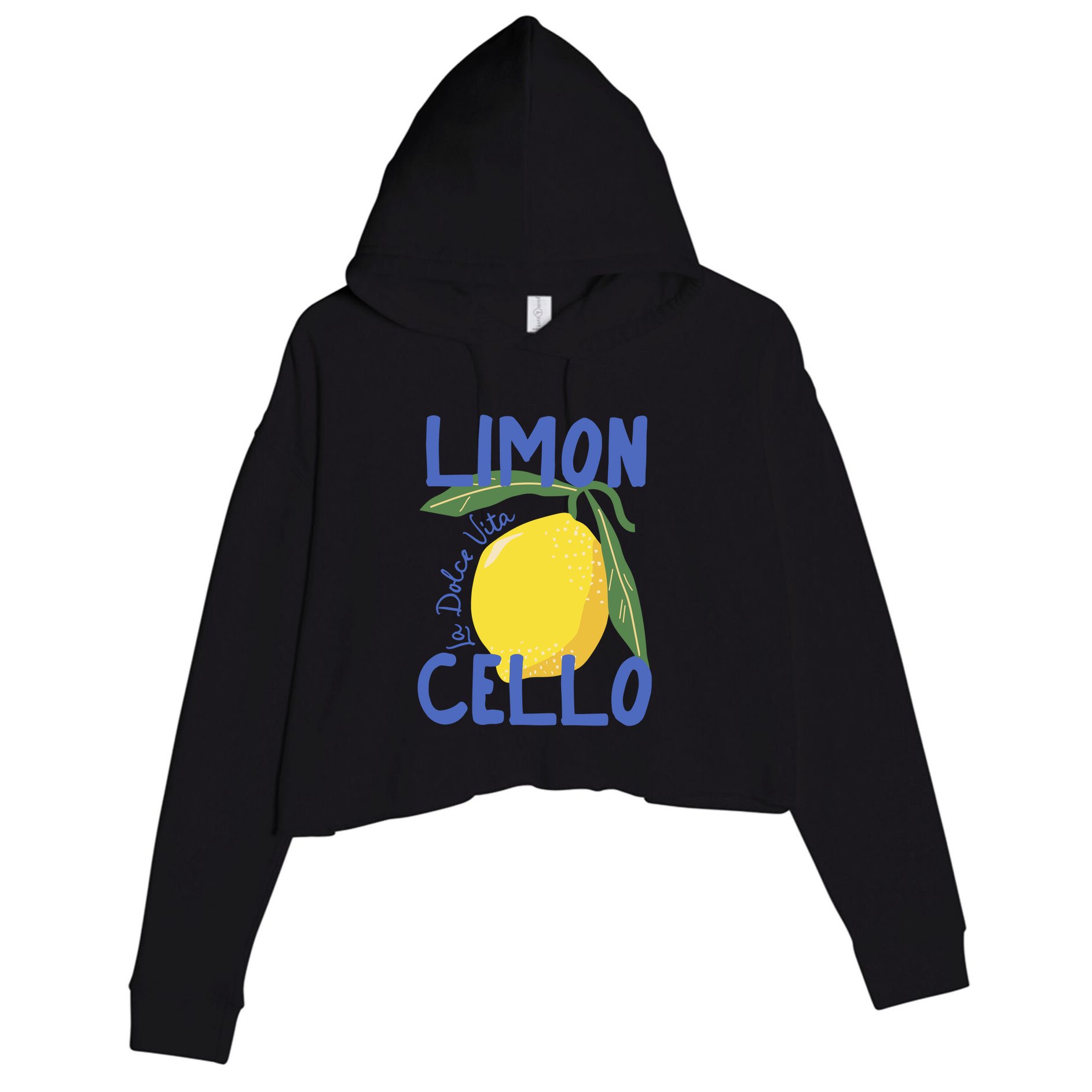 Limoncello La Dolce Vita Italy Crop Fleece Hoodie