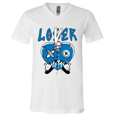 Loser Lover Drip Heart Wizard 3s Matching V-Neck T-Shirt