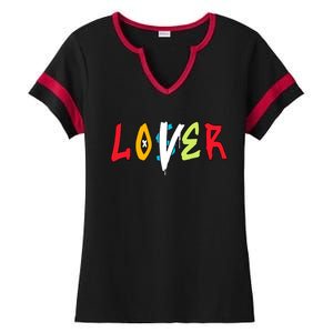 Loser Lover Drip Fruity Pebbles Dunk Low Matching Ladies Halftime Notch Neck Tee