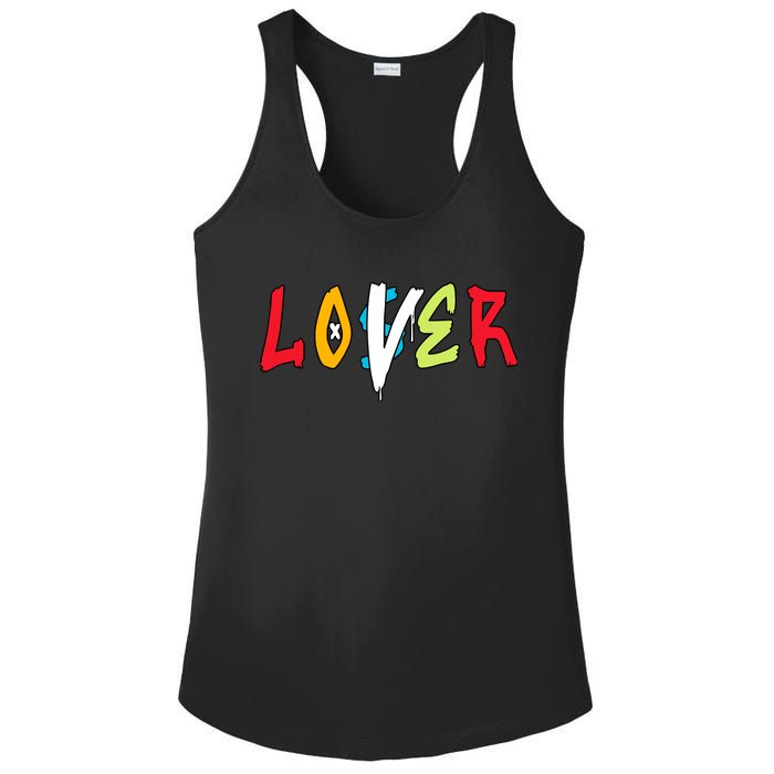 Loser Lover Drip Fruity Pebbles Dunk Low Matching Ladies PosiCharge Competitor Racerback Tank