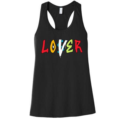 Loser Lover Drip Fruity Pebbles Dunk Low Matching Women's Racerback Tank