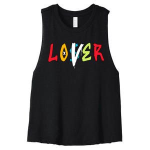 Loser Lover Drip Fruity Pebbles Dunk Low Matching Women's Racerback Cropped Tank