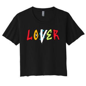 Loser Lover Drip Fruity Pebbles Dunk Low Matching Women's Crop Top Tee