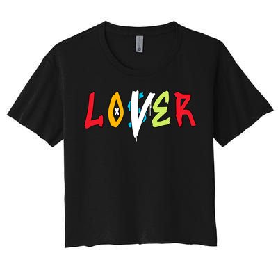 Loser Lover Drip Fruity Pebbles Dunk Low Matching Women's Crop Top Tee