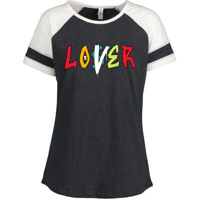 Loser Lover Drip Fruity Pebbles Dunk Low Matching Enza Ladies Jersey Colorblock Tee