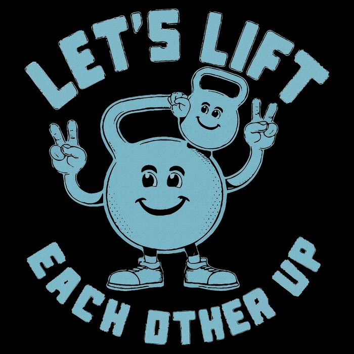 LetS Lift Each Other Up Kettlebell Peace Sign Gym Positive 16 in Basic Backpack