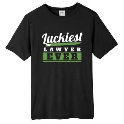 Luckiest Lawyer Ever St Patricks Day Paddys Day Gift Tall Fusion ChromaSoft Performance T-Shirt