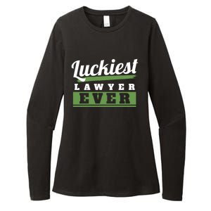 Luckiest Lawyer Ever St Patricks Day Paddys Day Gift Womens CVC Long Sleeve Shirt