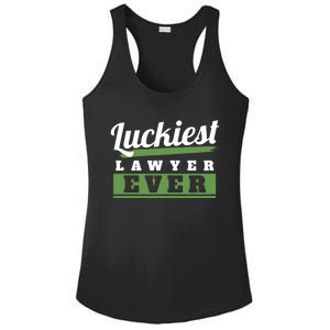 Luckiest Lawyer Ever St Patricks Day Paddys Day Gift Ladies PosiCharge Competitor Racerback Tank