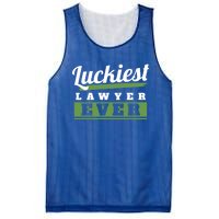 Luckiest Lawyer Ever St Patricks Day Paddys Day Gift Mesh Reversible Basketball Jersey Tank