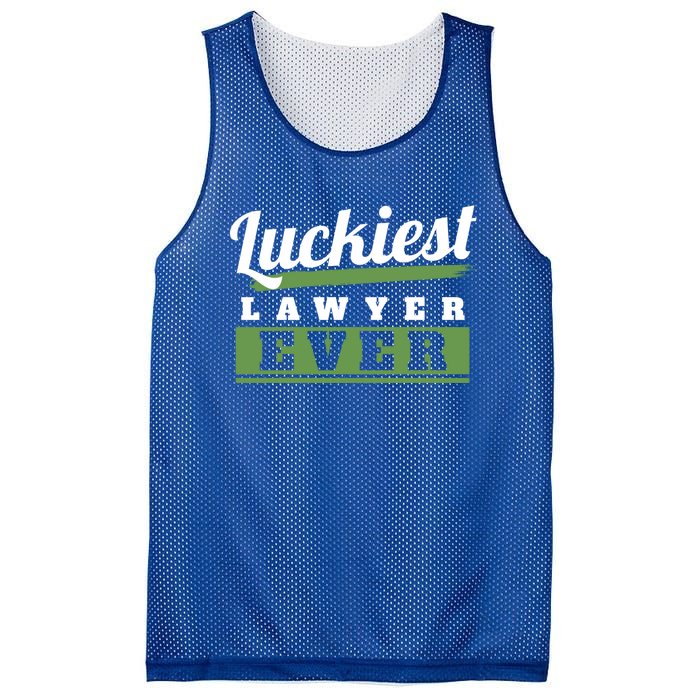 Luckiest Lawyer Ever St Patricks Day Paddys Day Gift Mesh Reversible Basketball Jersey Tank